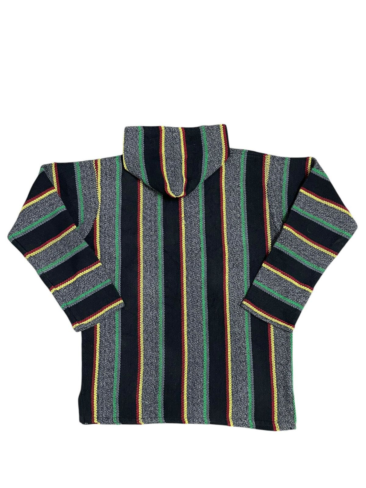 Bob Marley Vintage Y2K Rasta Style Knitted Stripe Streetwear Hoodie Size US XL / EU 56 / 4 - 7 Thumbnail