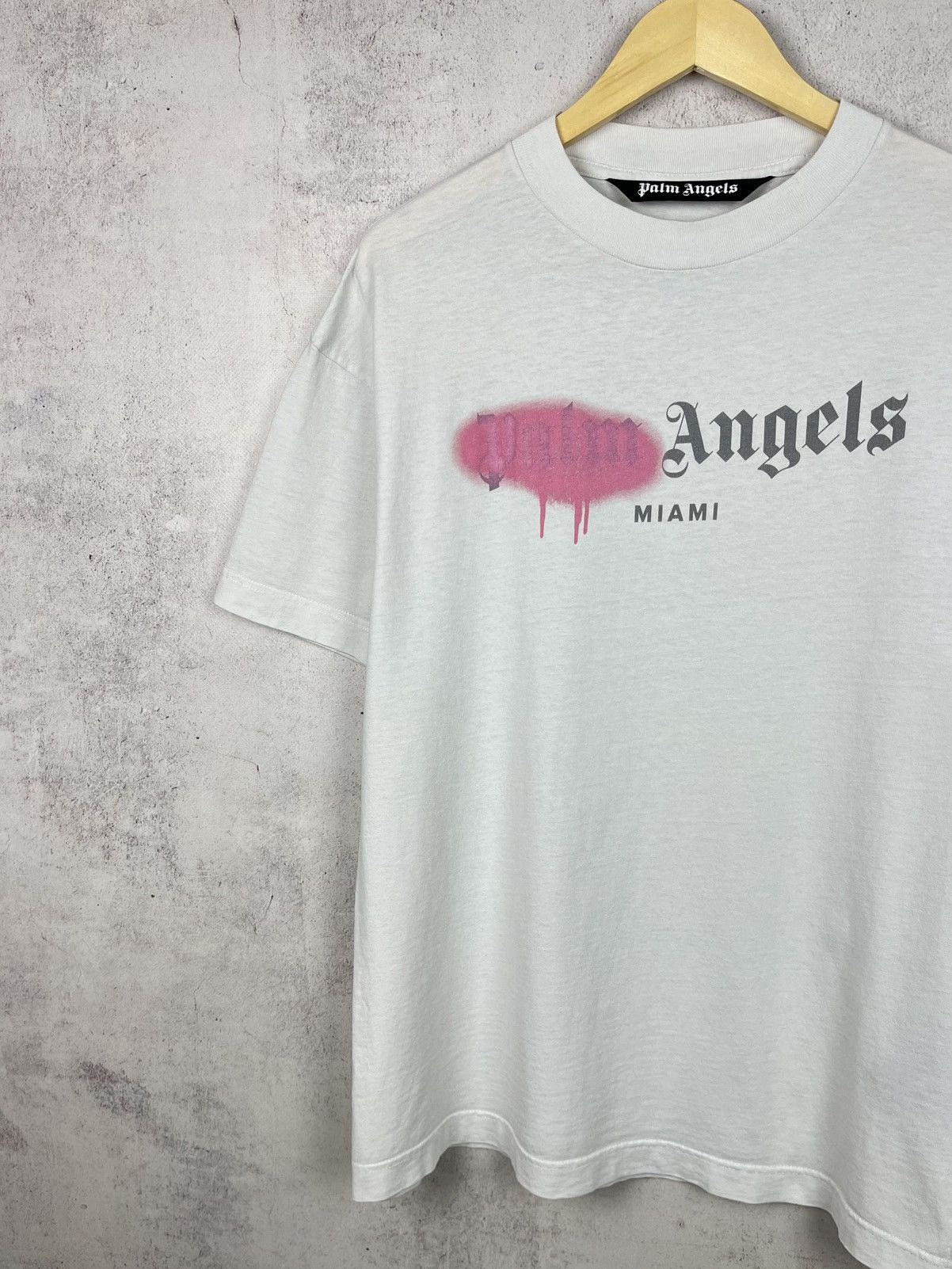 Palm Angels Palm Angels Miami Spray Paint T-Shirt Rare Retro Hype Y2K Size US L / EU 52-54 / 3 - 2 Thumbnail