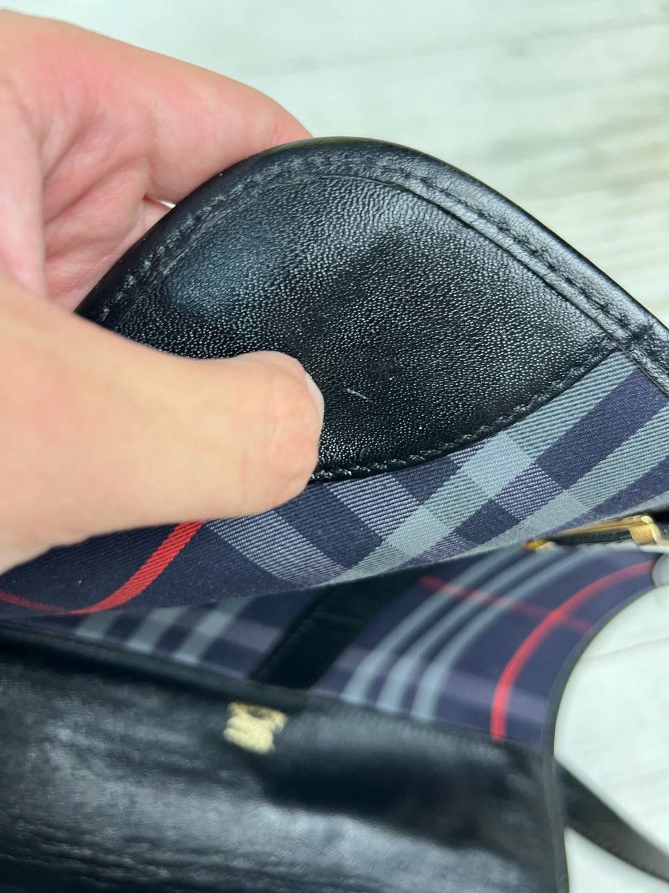 Burberry Burberrys Nova Check Blue Leather Crossbody Shoulder Bag Size ONE SIZE - 19 Thumbnail