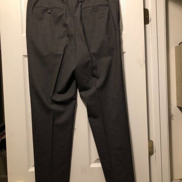 Banana Republic banana Republic men's gray 100%wool dress pants size: 35/32 Size US 35 - 2 Thumbnail