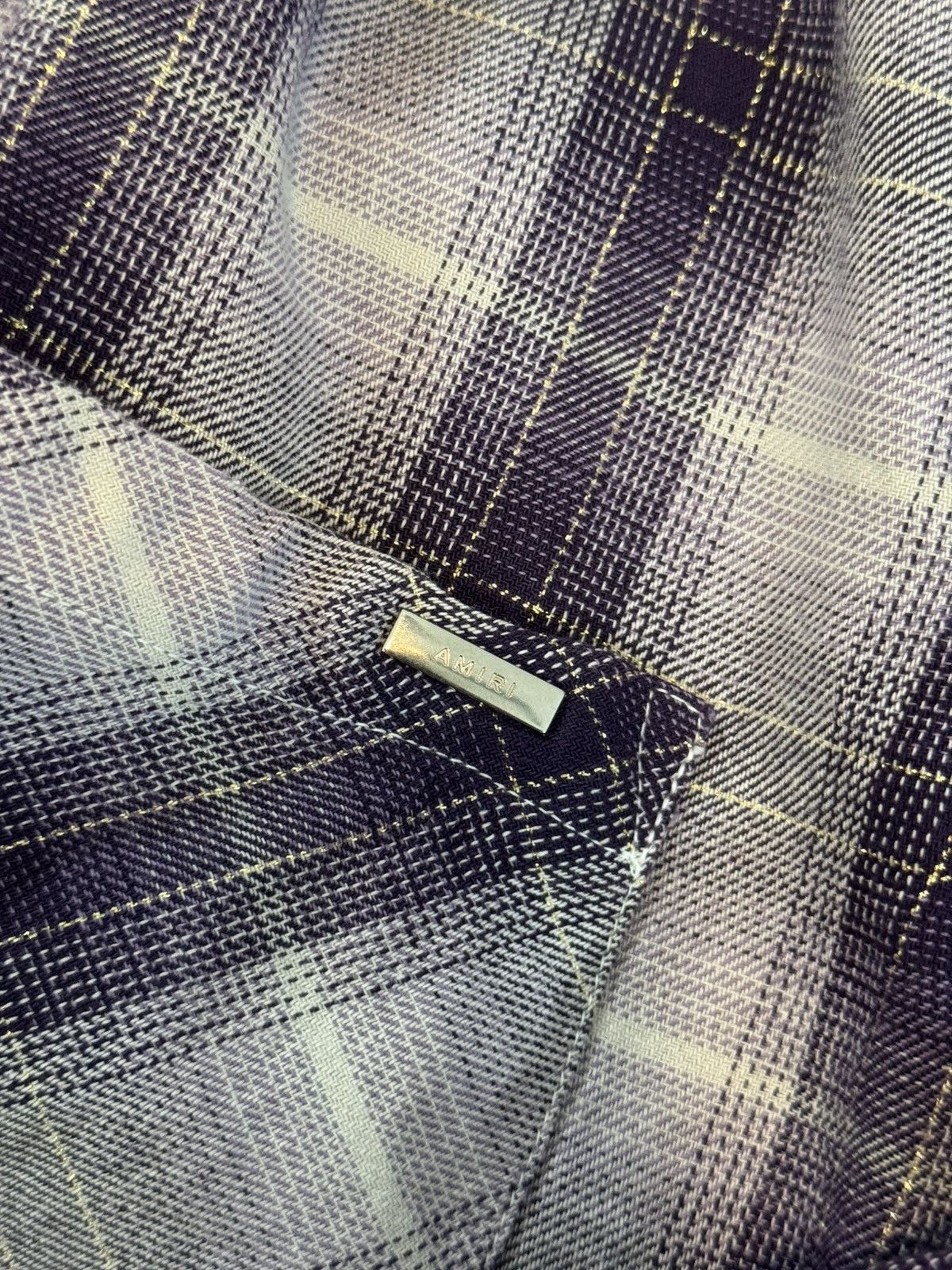 Amiri Amiri Ombre Plaid Lurex Flannel Shirt Size US S / EU 44-46 / 1 - 3 Thumbnail