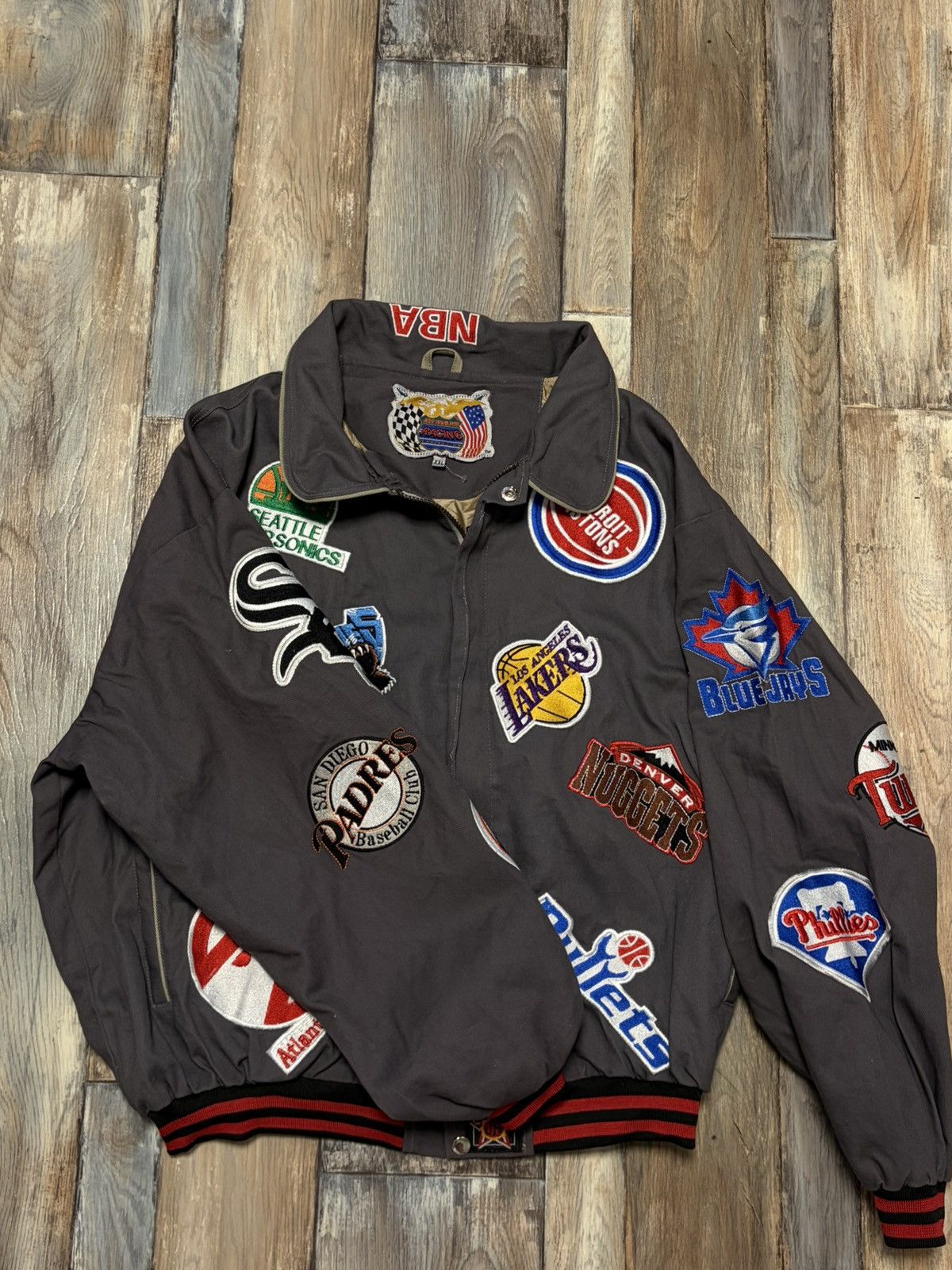 Jeff Hamilton Authentic Vintage Jeff Hamilton Racing Multi-Team Jacket Size US XXL / EU 58 / 5 - 2 Thumbnail