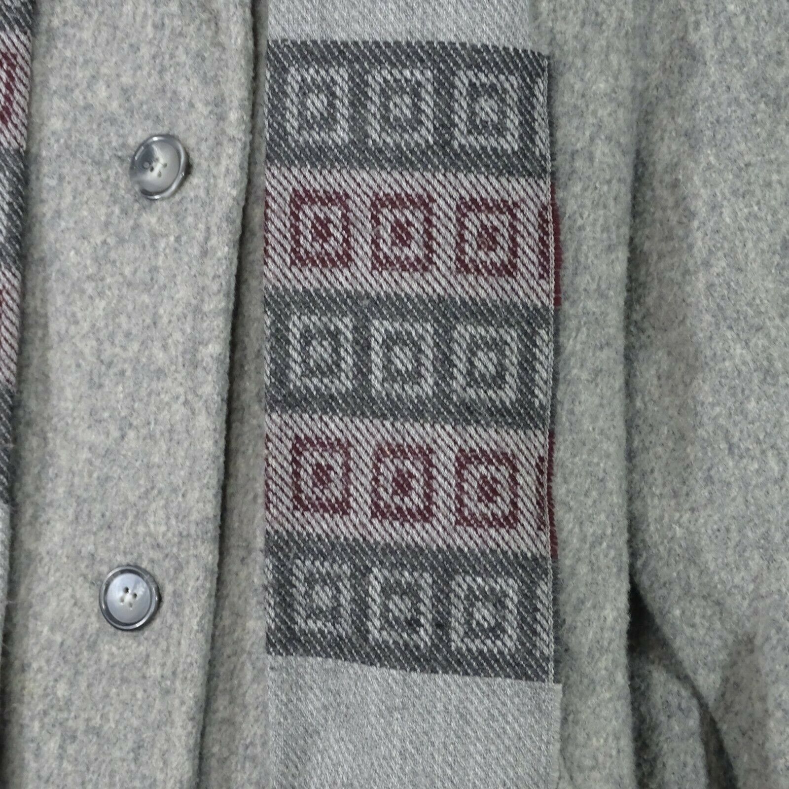 Other Herman Kay Coat and Scarf Button Front Women Size 10 Gray Size L / US 10 / IT 46 - 2 Thumbnail