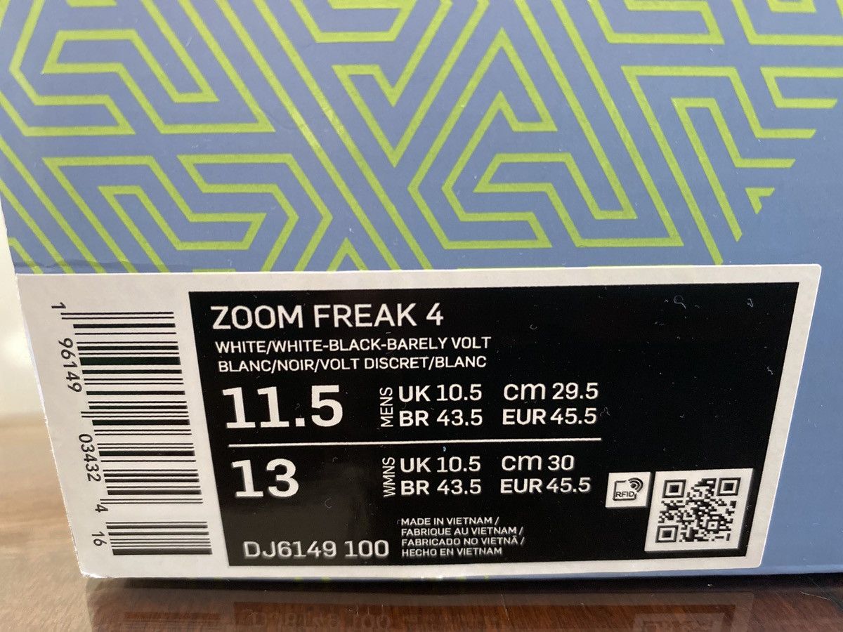 Nike Nike Zoom Freak 4 barely Volt Size US 11.5 / EU 44-45 - 6 Thumbnail