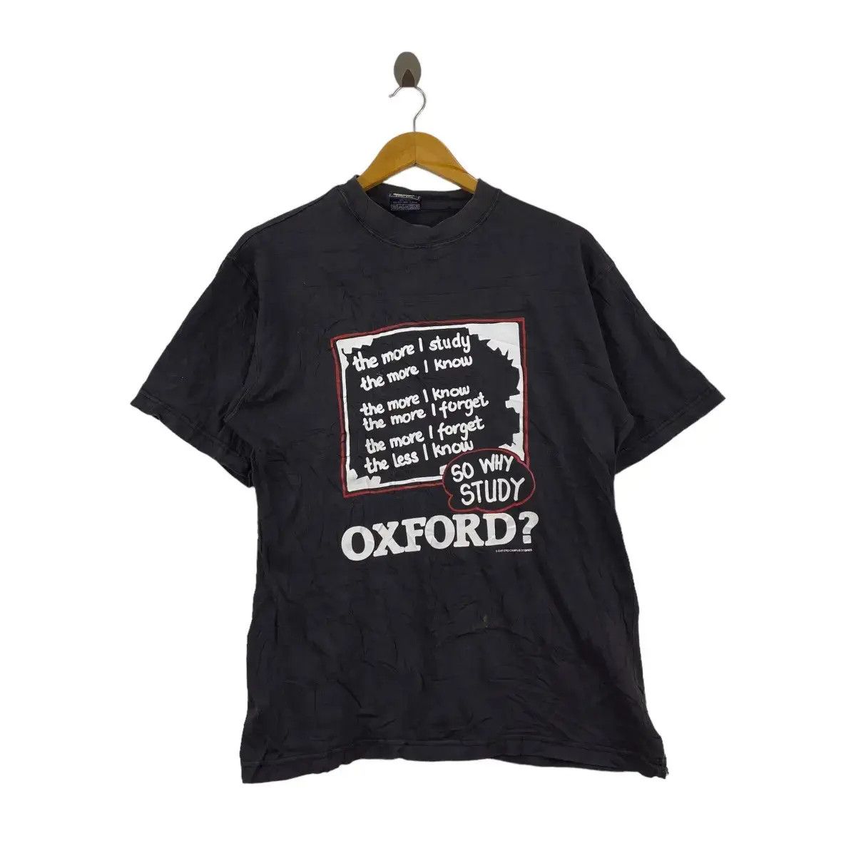 Vintage Vintage OXFORD CAMPUS STORES Equilibrium Parody Tee Shirt Size US M / EU 48-50 / 2 - 1 Thumbnail