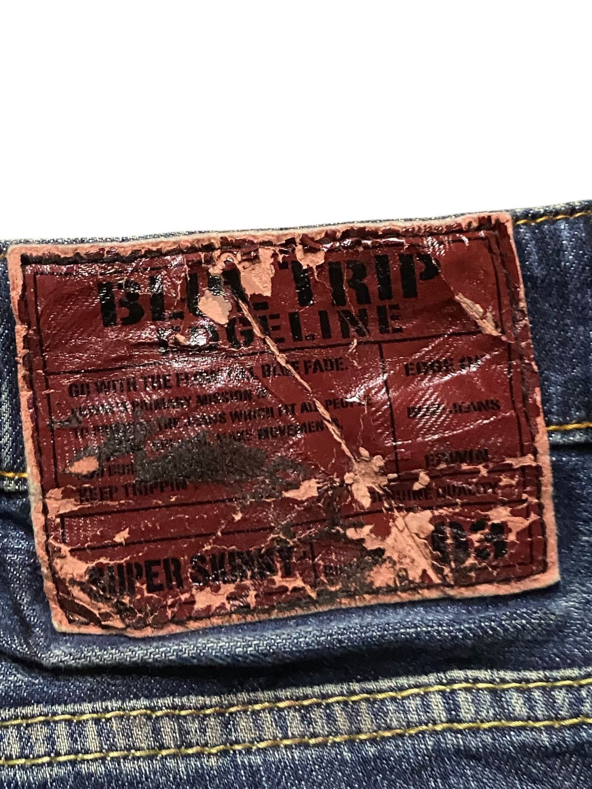 Edwin Vintage Japanese Brand Edwin Faded Wash Skinny Jeans Size US 35 - 14 Thumbnail