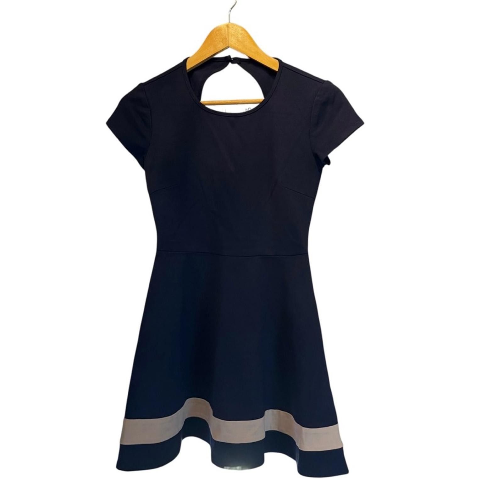 Designer B. Darlin. Fit and Flare Blue Cut-Out Dress. Size 5/6. Size M / US 6-8 / IT 42-44 - 2 Thumbnail