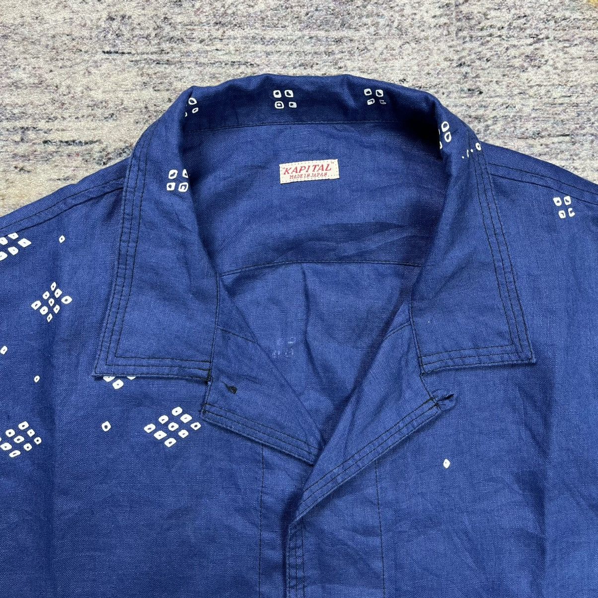 Indigo × Kapital Kapital indigo open collar shirt Size US M / EU 48-50 / 2 - 5 Thumbnail