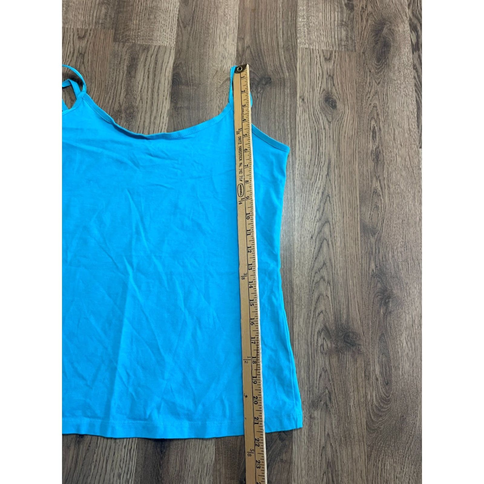 Vintage Christopher & Banks Tank Top Women's Medium Blue Sleeveless V-Neck Shirt Casual Basic Regular Size M Womens 90s Modern Size M / US 6-8 / IT 42-44 - 6 Thumbnail