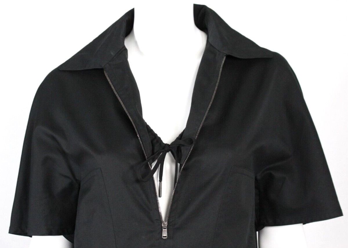 Designer × Yves Saint Laurent 🔥Rare Yves Saint Laurent Dress Open Breast Collared Zippered Size XS / US 0-2 / IT 36-38 - 1 Thumbnail