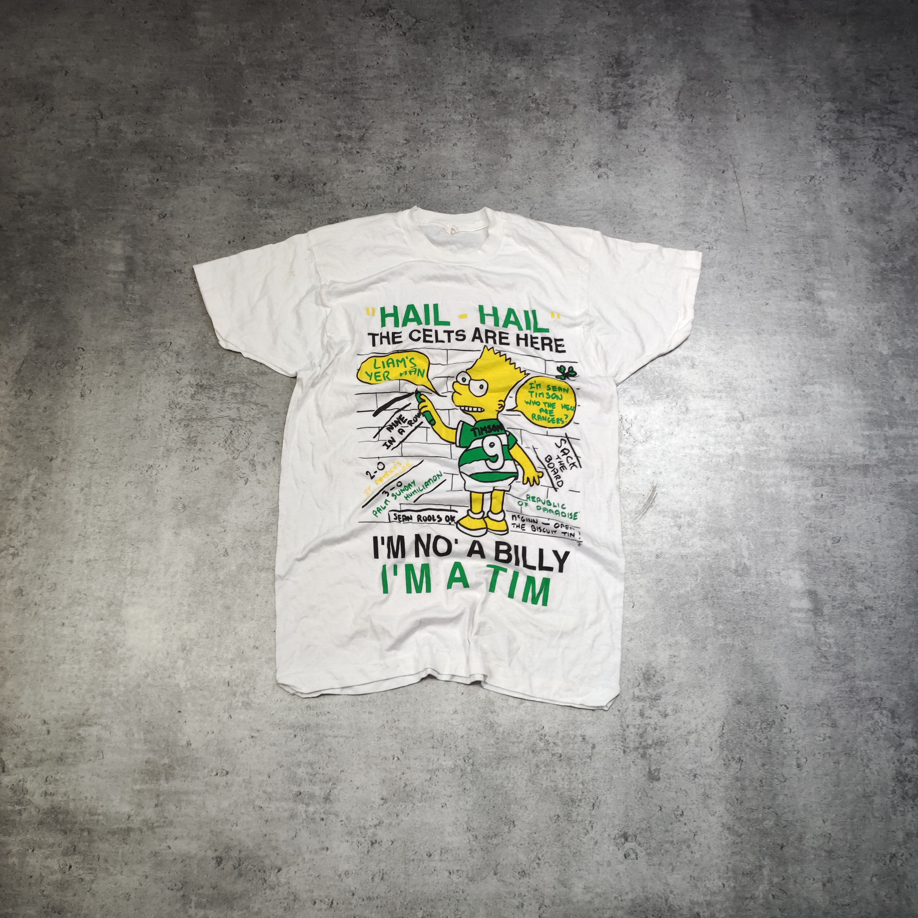 Vintage Vintage RARE 90s Celtic Glasgow Football x The Simpson Tee Size US XL / EU 56 / 4 - 1 Thumbnail