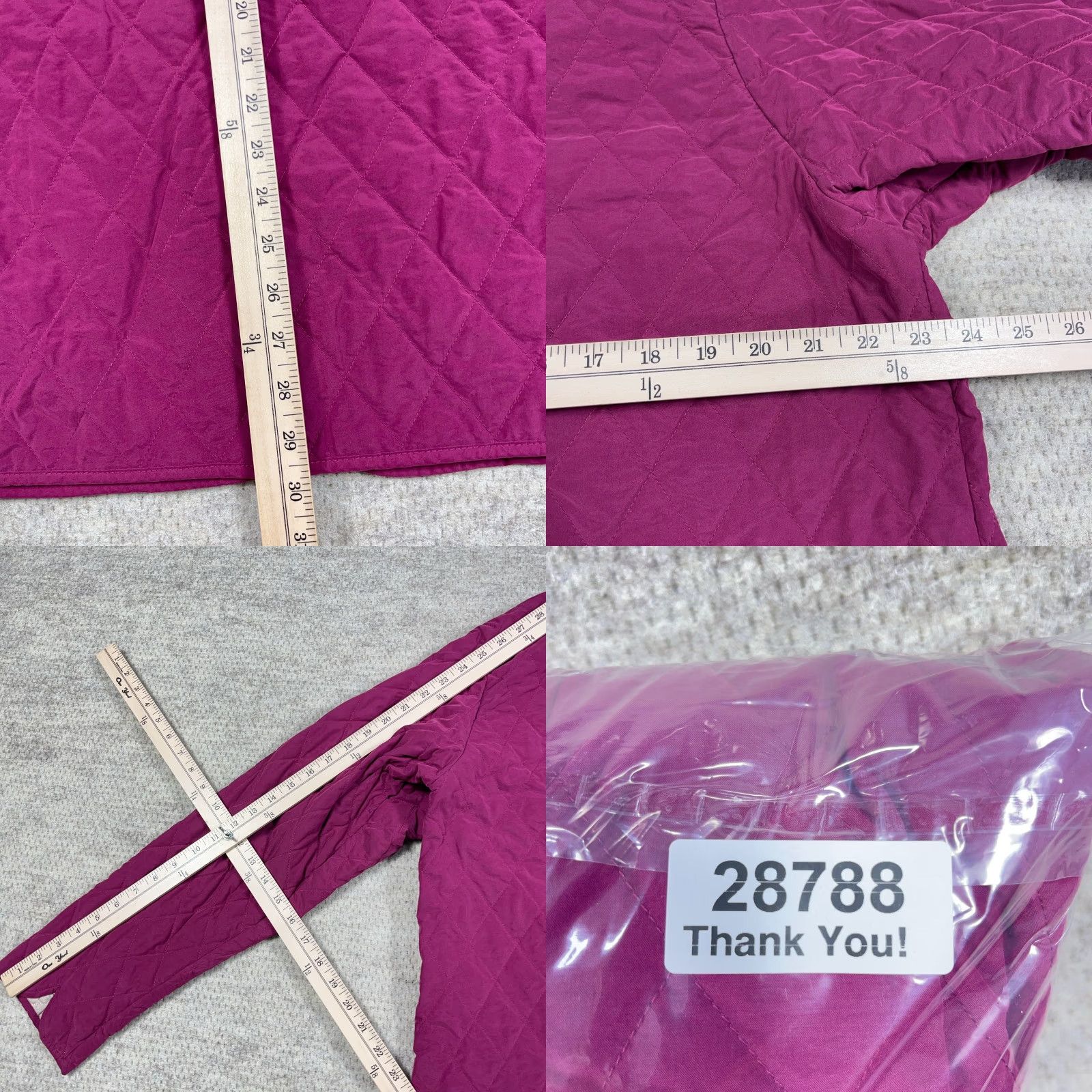 Vintage VINTAGE L.L. Bean Jacket Women XL Pink Quilted Lined Button Up 90s Chore Outwear Size XL / US 12-14 / IT 48-50 - 8 Thumbnail