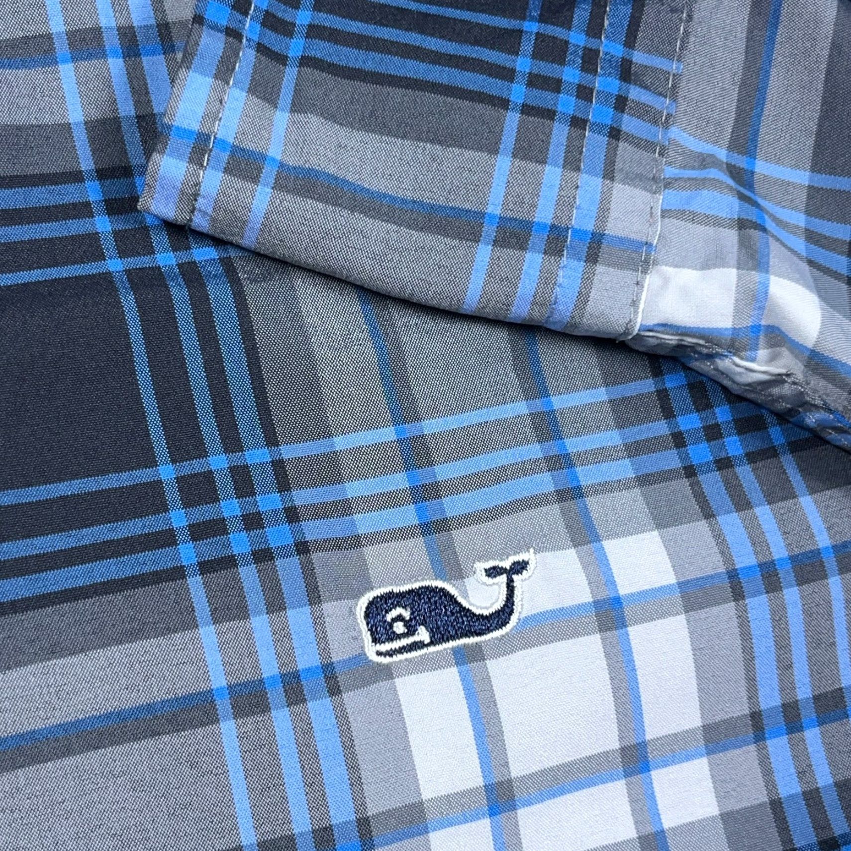 Vineyard Vines Vineyard Vines Shirt Men XL Black Plaid Button-Up Nylon Classic Size US XL / EU 56 / 4 - 3 Thumbnail