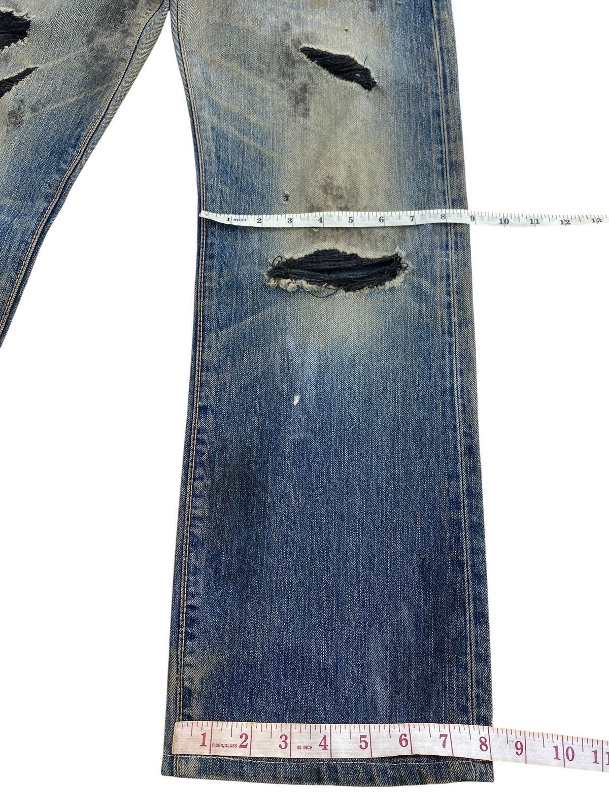 Edwin Vintage Edwin Mud Wash Style Distressed Jeans Size US 32 / EU 48 - 12 Thumbnail