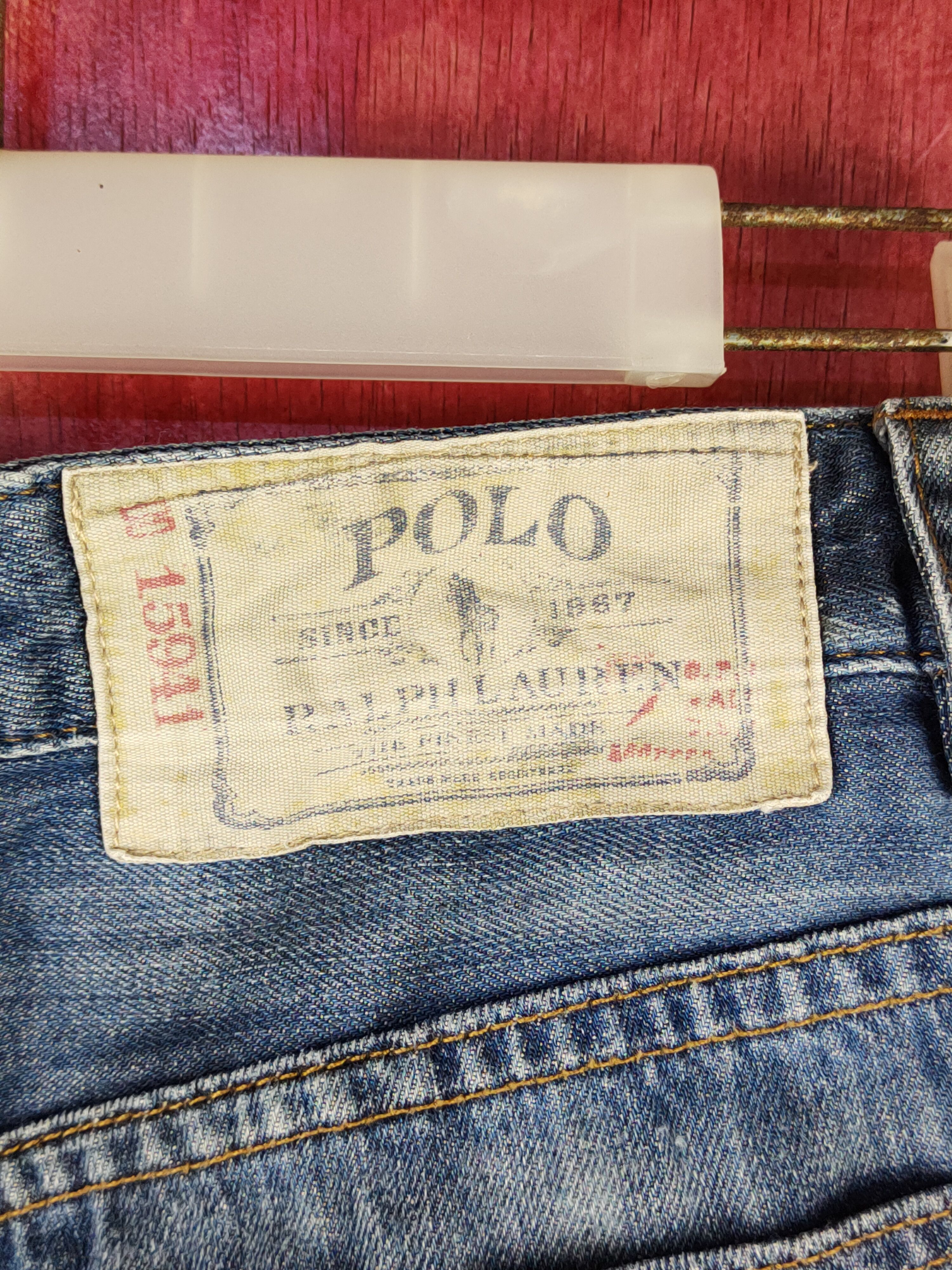 Polo Ralph Lauren Polo Ralph Lauren skater Blue Distressed ripped Denim #S1593 Size US 27 - 11 Thumbnail