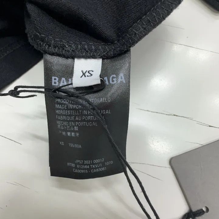Balenciaga Balenciaga Logo Print Short Sleeve T-Shirt 0079-2507 Size XS / US 0-2 / IT 36-38 - 4 Thumbnail