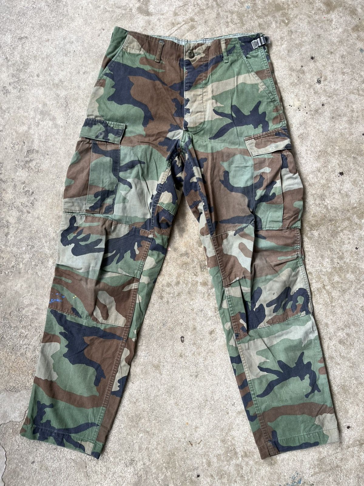 Other Vintage Woodland Camo Military Cargo Pants Surplus Size US 29 - 1 Thumbnail