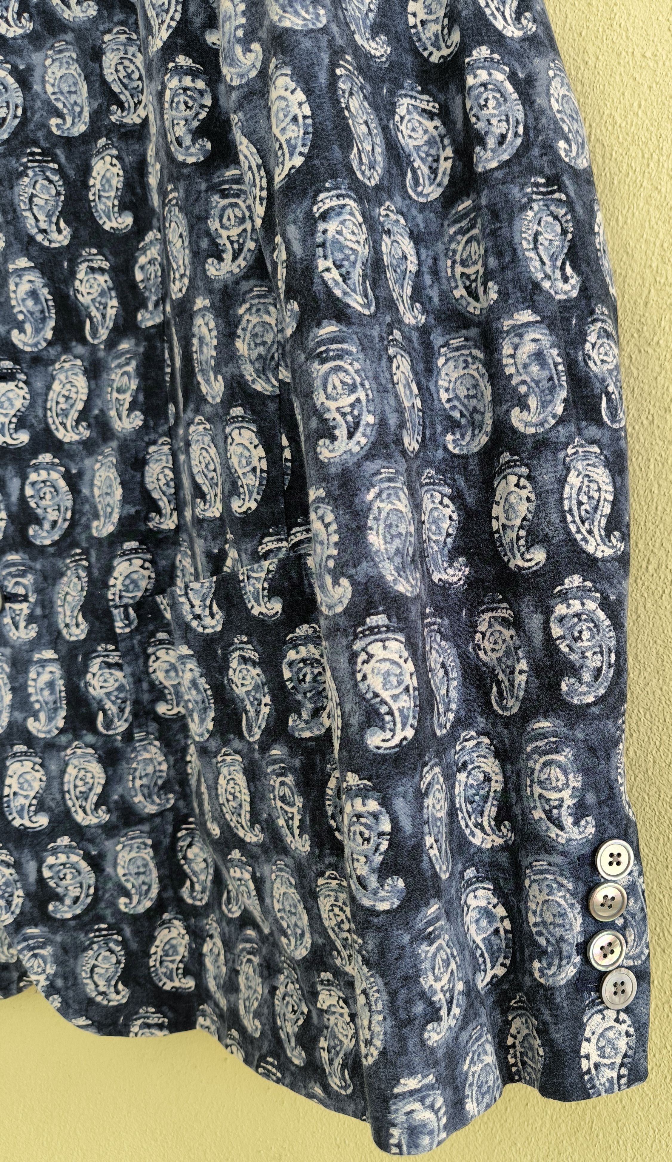 Polo Ralph Lauren POLO RALPH LAUREN all-over print tailored jacket Size US L / EU 52-54 / 3 - 3 Thumbnail