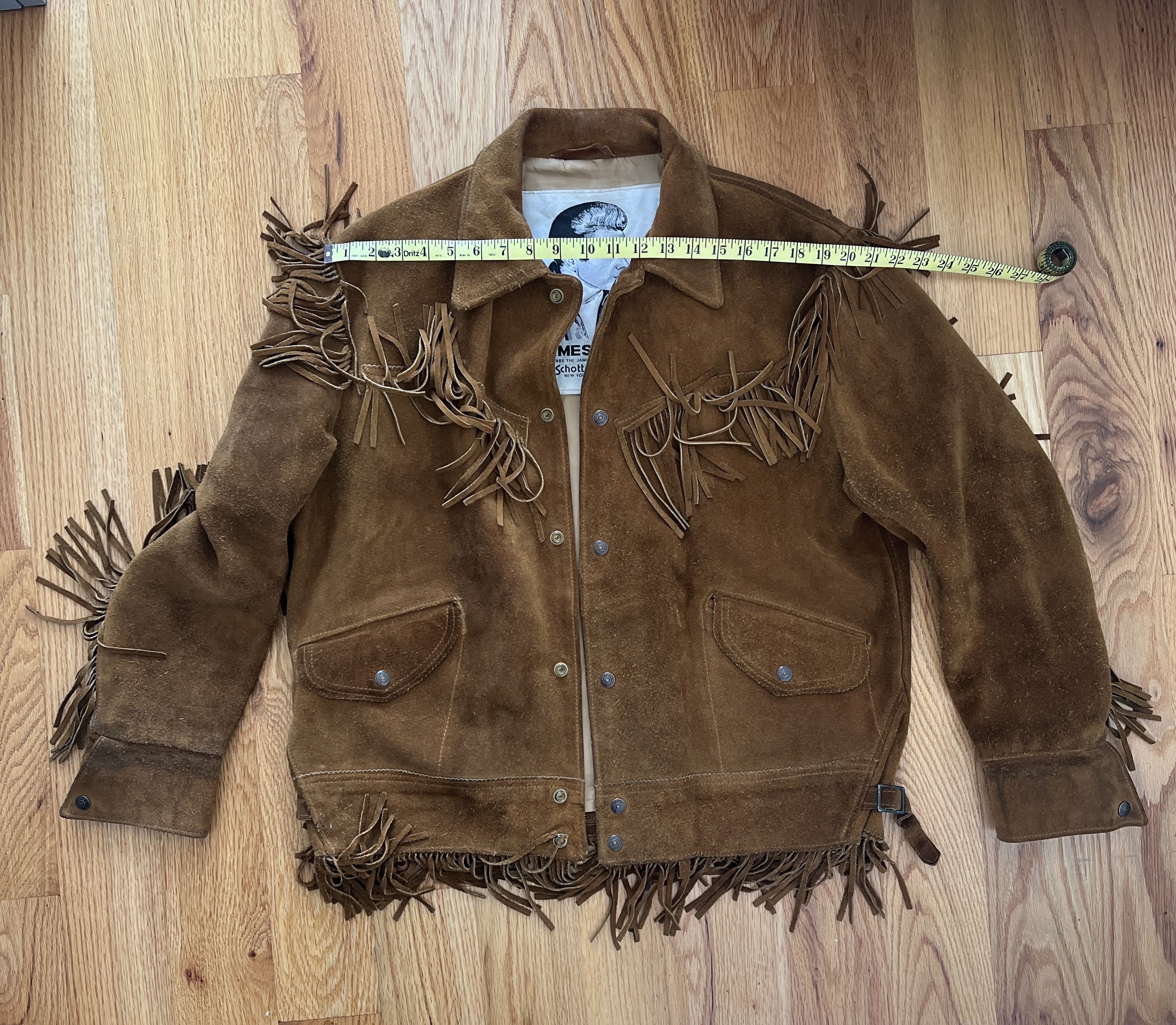 Schott Schott James Dean collection fringe suede jacket | Grailed