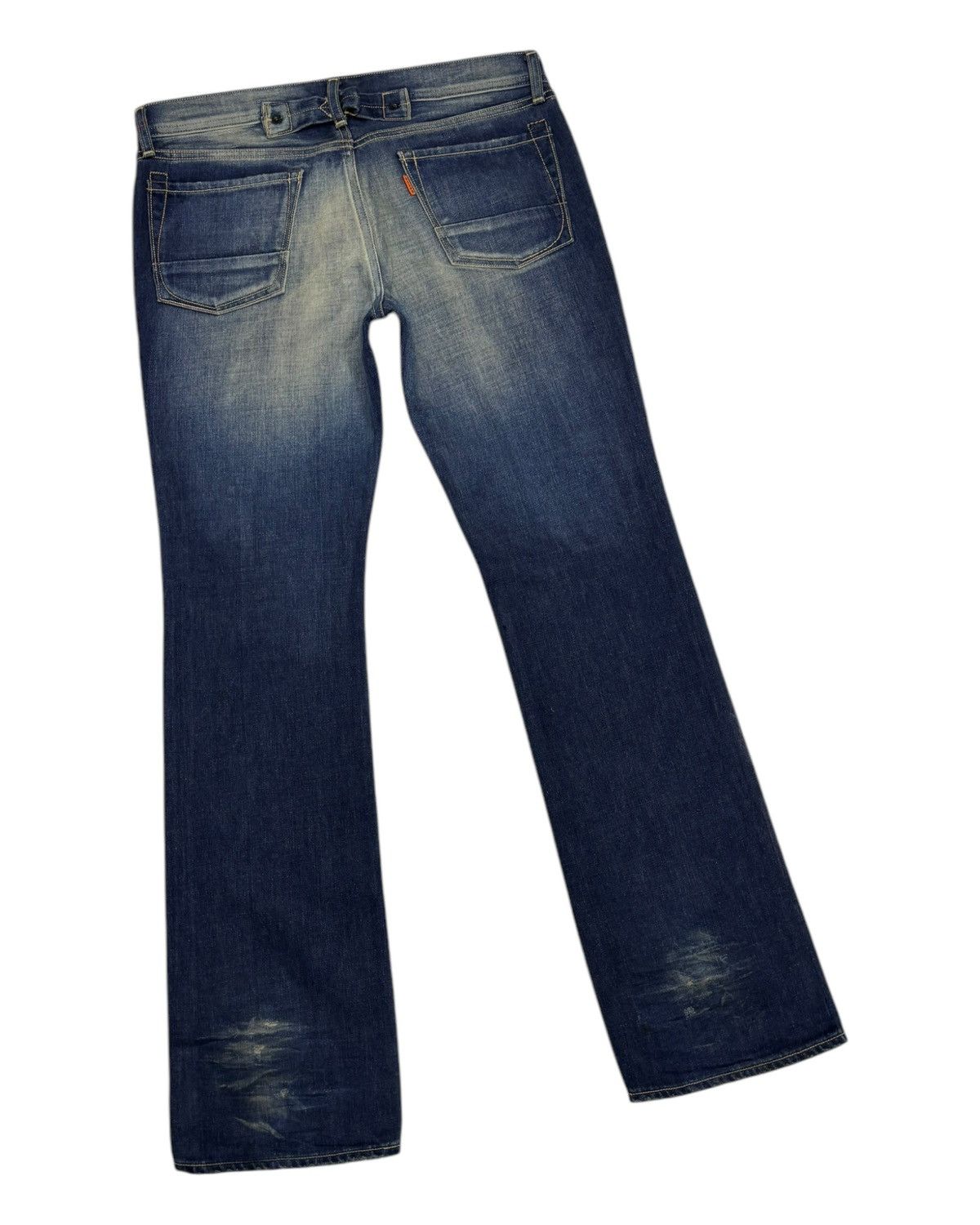 If Six Was Nine 💥Y2K Rodeo Made In Japan Rockstar Distressed Denim Jeans Size US 33 - 4 Thumbnail