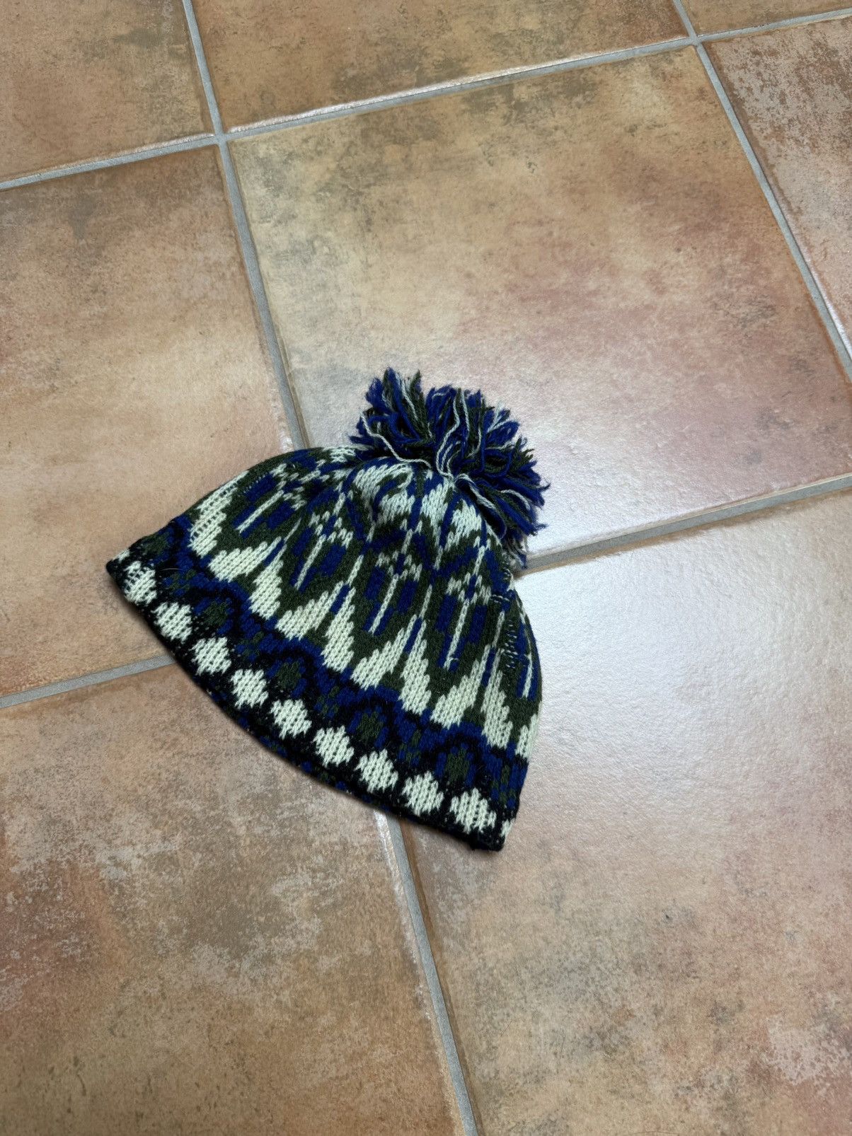 Vintage Vintage Hand Knit Beanie Size ONE SIZE - 3 Thumbnail
