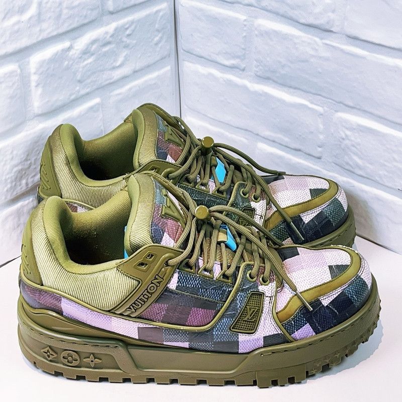 Louis Vuitton Louis Vuitton Trainer Maxi Leather Sneakers for Men -2508 Size US 9.5 / EU 42-43 - 6 Thumbnail