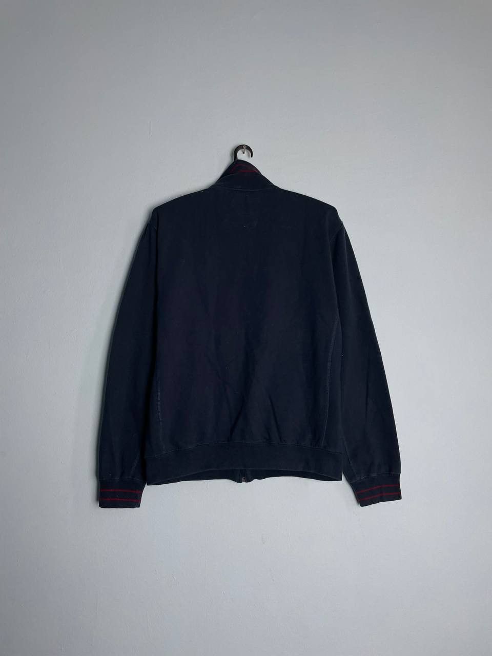 Vintage Amsterdam Crest Embroidered Logo Sweater Track Jacket Navy Size US XL / EU 56 / 4 - 4 Thumbnail
