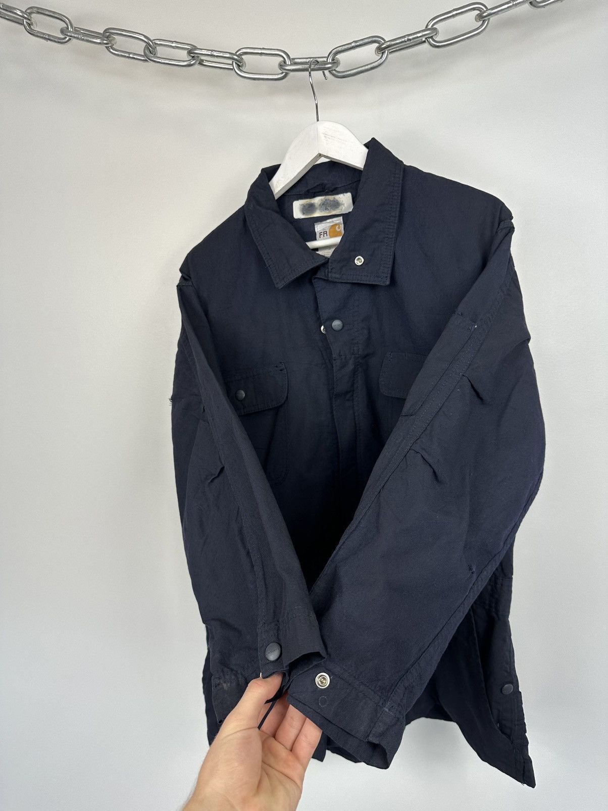 Carhartt Vintage Carhartt Flame Resistant Cargo Baggy Detroit Jacket Size US L / EU 52-54 / 3 - 7 Thumbnail