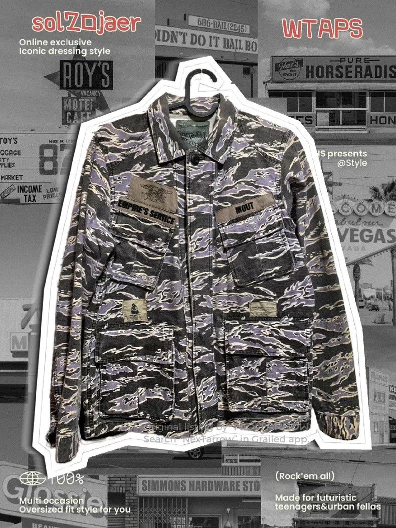 Wtaps Wtaps Tiger Camouflage Four-Pocket Jacket Size US S / EU 44-46 / 1 - 1 Thumbnail