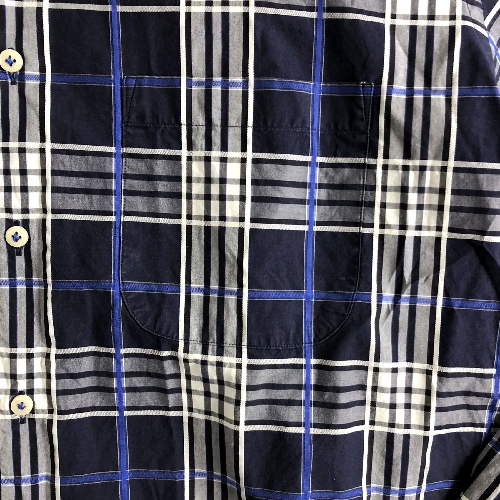 Peter Millar Peter Millar Shirt Button-Down Blue Plaid Long Sleeve Cotton Mens Large Regular Size US L / EU 52-54 / 3 - 3 Thumbnail