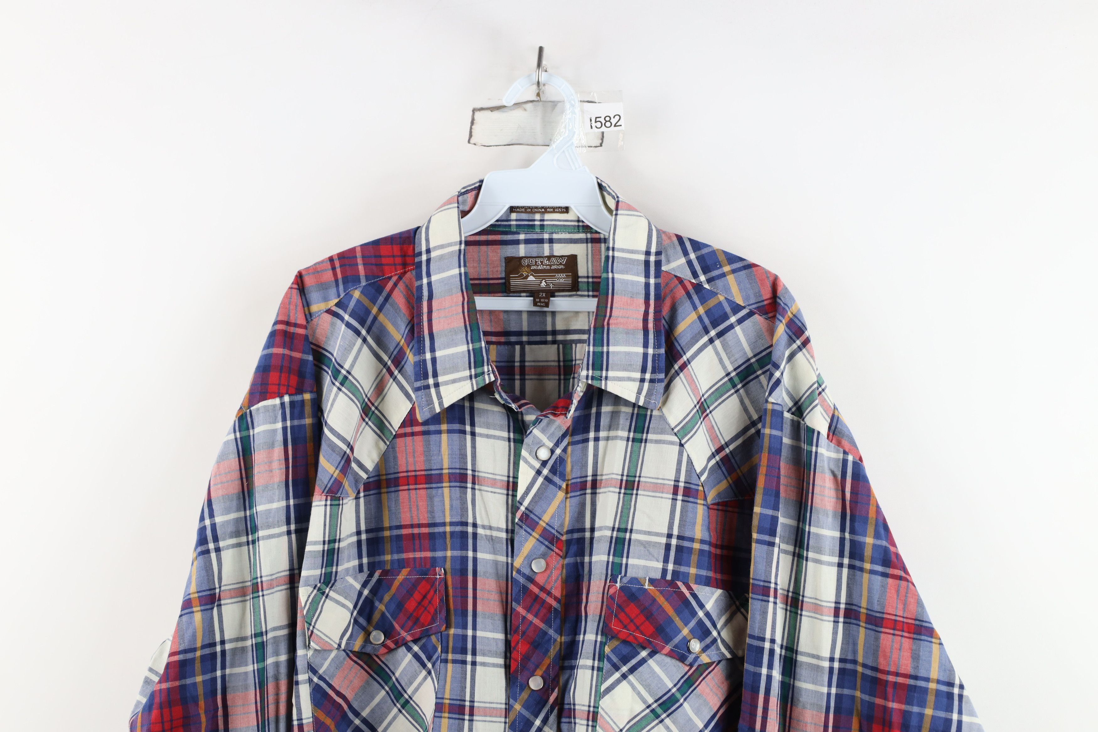 Vintage Vintage 70s Streetwear Western Rodeo Snap Button Shirt Size US XXL / EU 58 / 5 - 2 Thumbnail