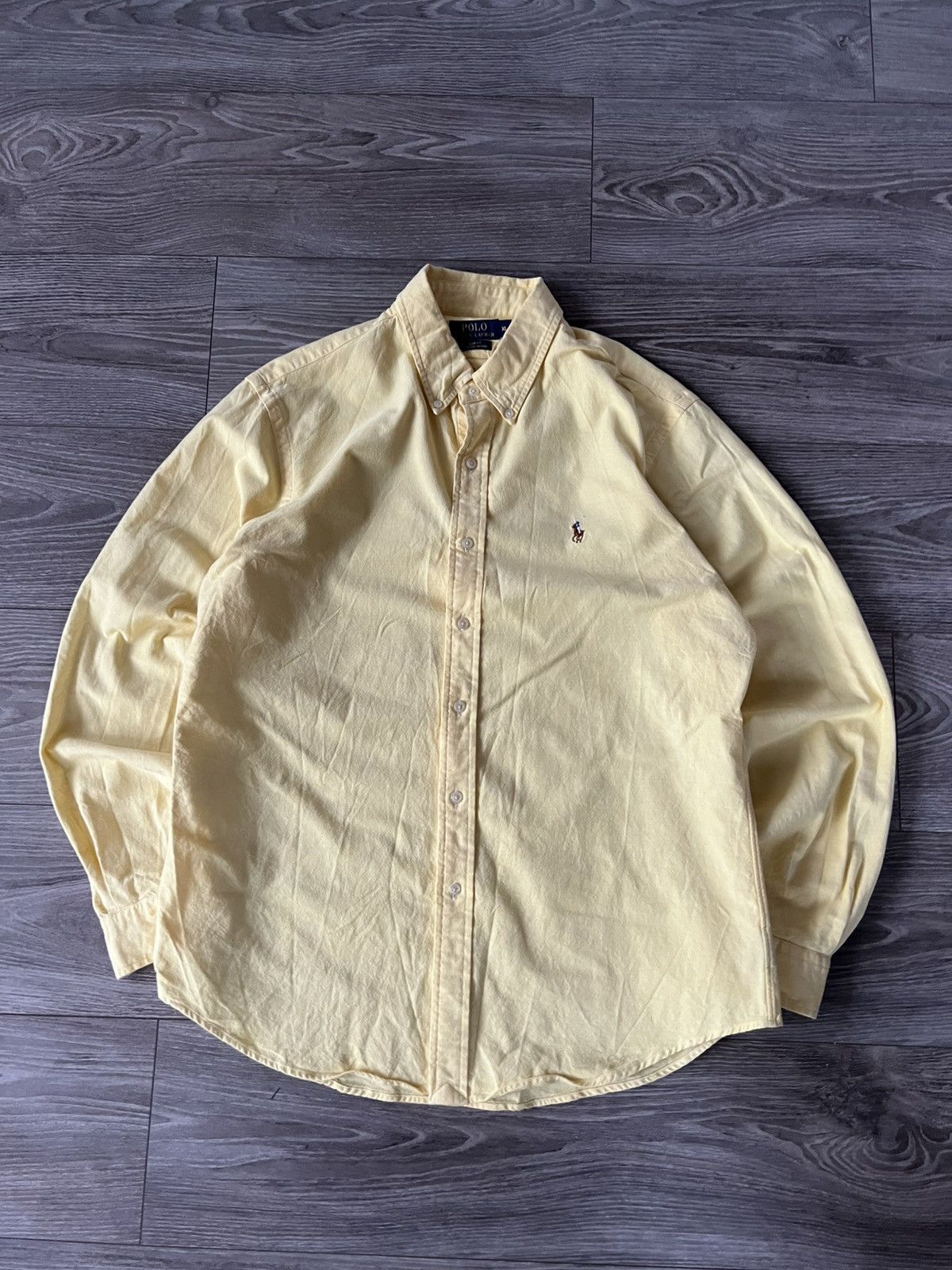 Polo Ralph Lauren × Ralph Lauren ‼️Polo Ralph Lauren RRL Multicolor Logo Lemon Shirt‼️ Size US XL / EU 56 / 4 - 7 Thumbnail