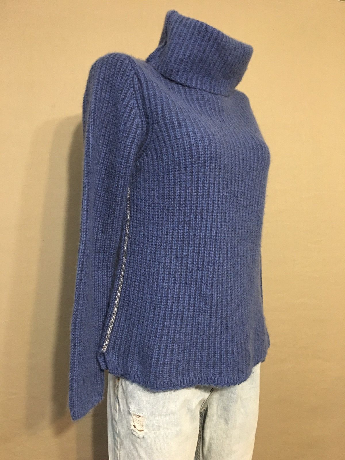 Other Henry Christ Hamburg Blue Cotton Cashmere Knit Sweater Size M / US 6-8 / IT 42-44 - 5 Thumbnail