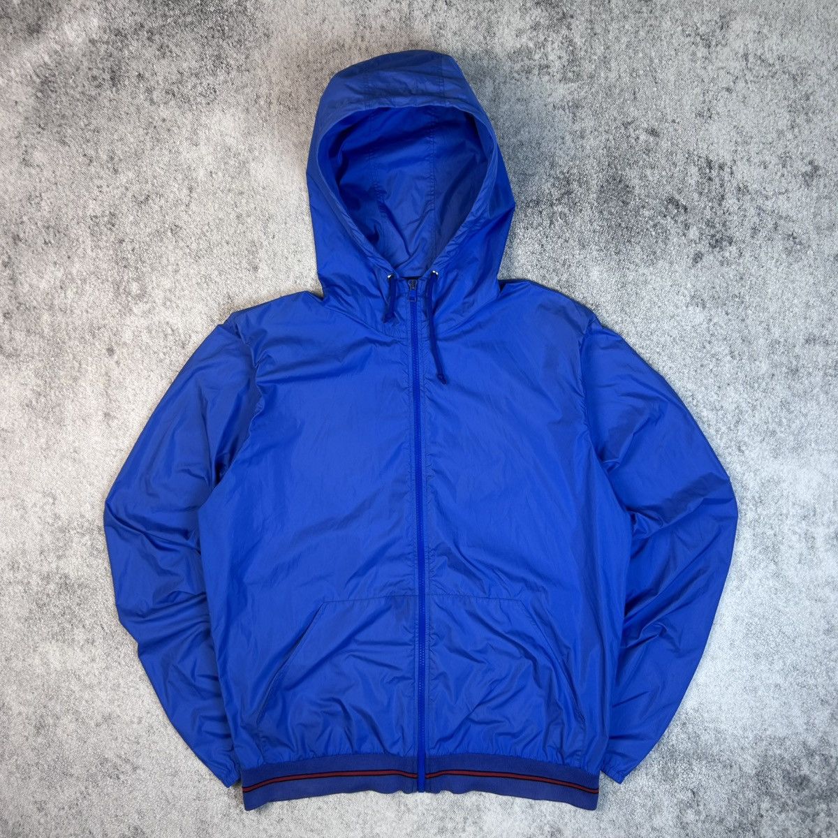 Gucci Luxury Gucci Light Jackets Jaquard Blue Rain Coat Size US L / EU 52-54 / 3 - 3 Thumbnail