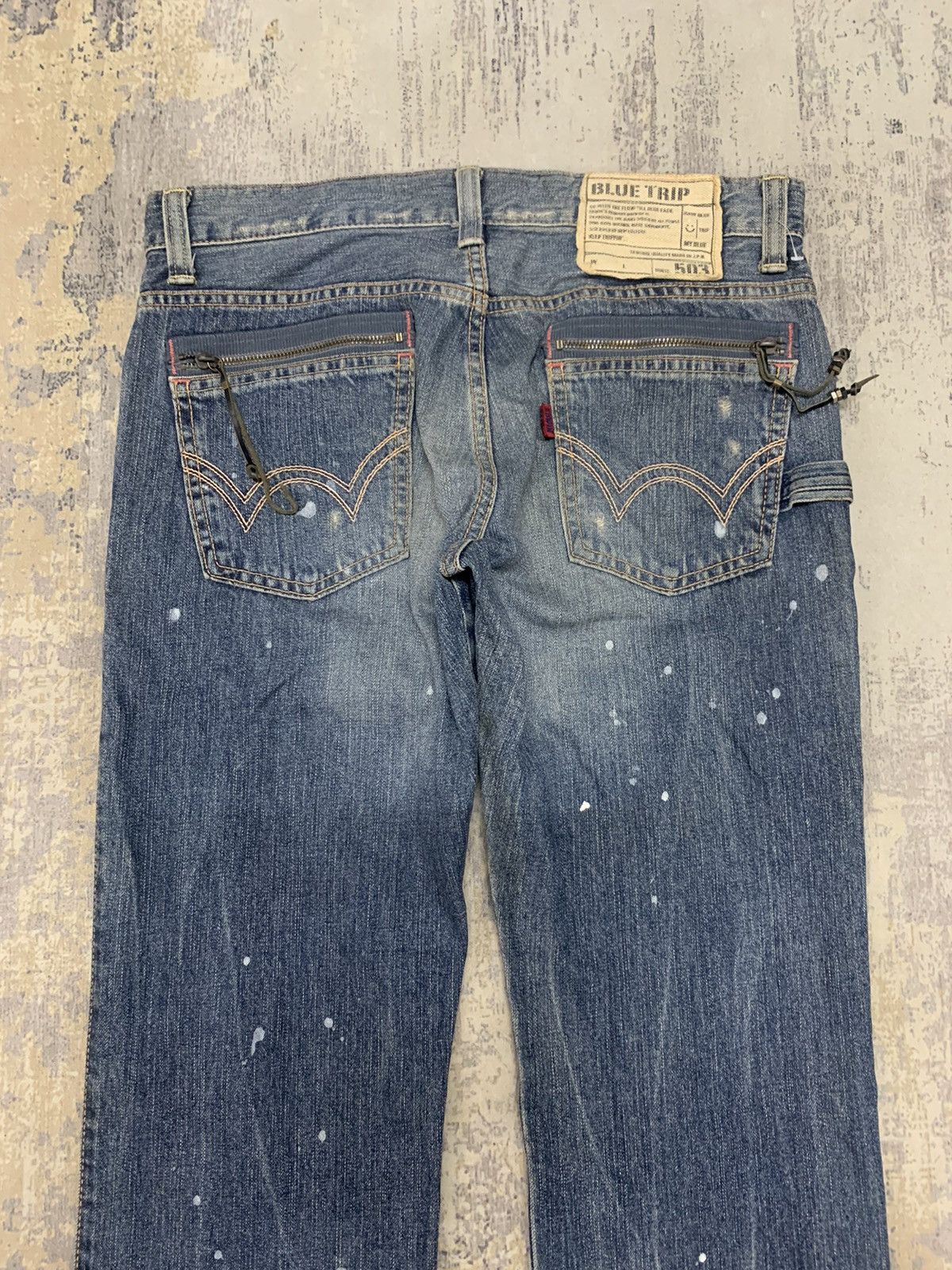 Edwin EDWIN BLUE TRIP CLAW MARK TOKYO DISTRESS DENIM JEANS Size US 32 / EU 48 - 9 Thumbnail