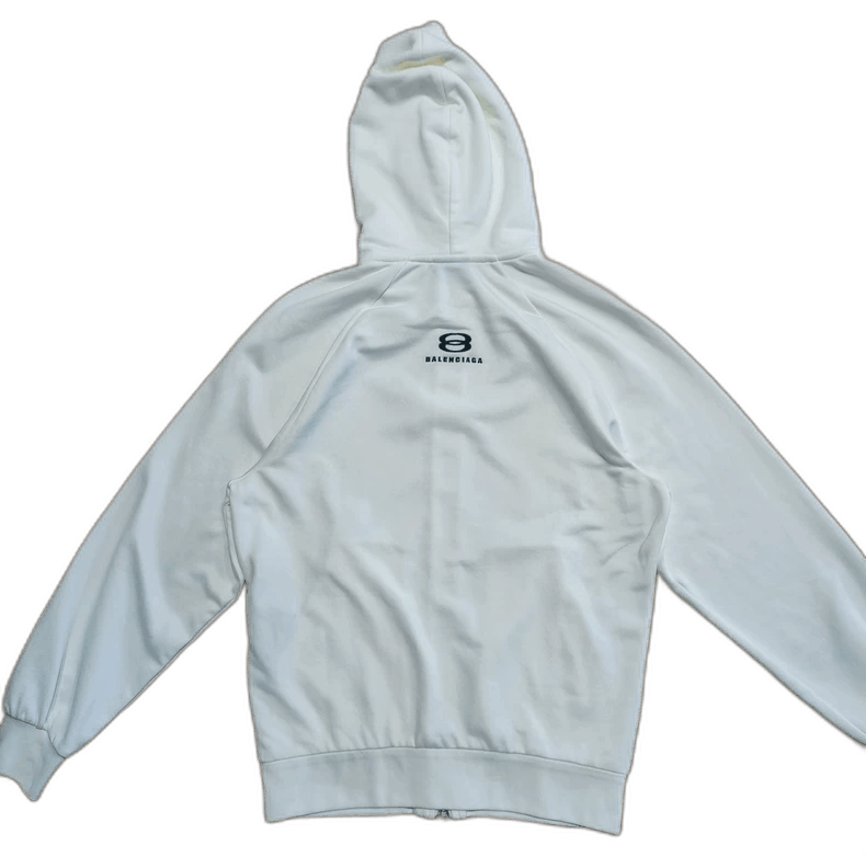 Balenciaga Balenciaga white zip hoodie S Size US S / EU 44-46 / 1 - 1 Thumbnail