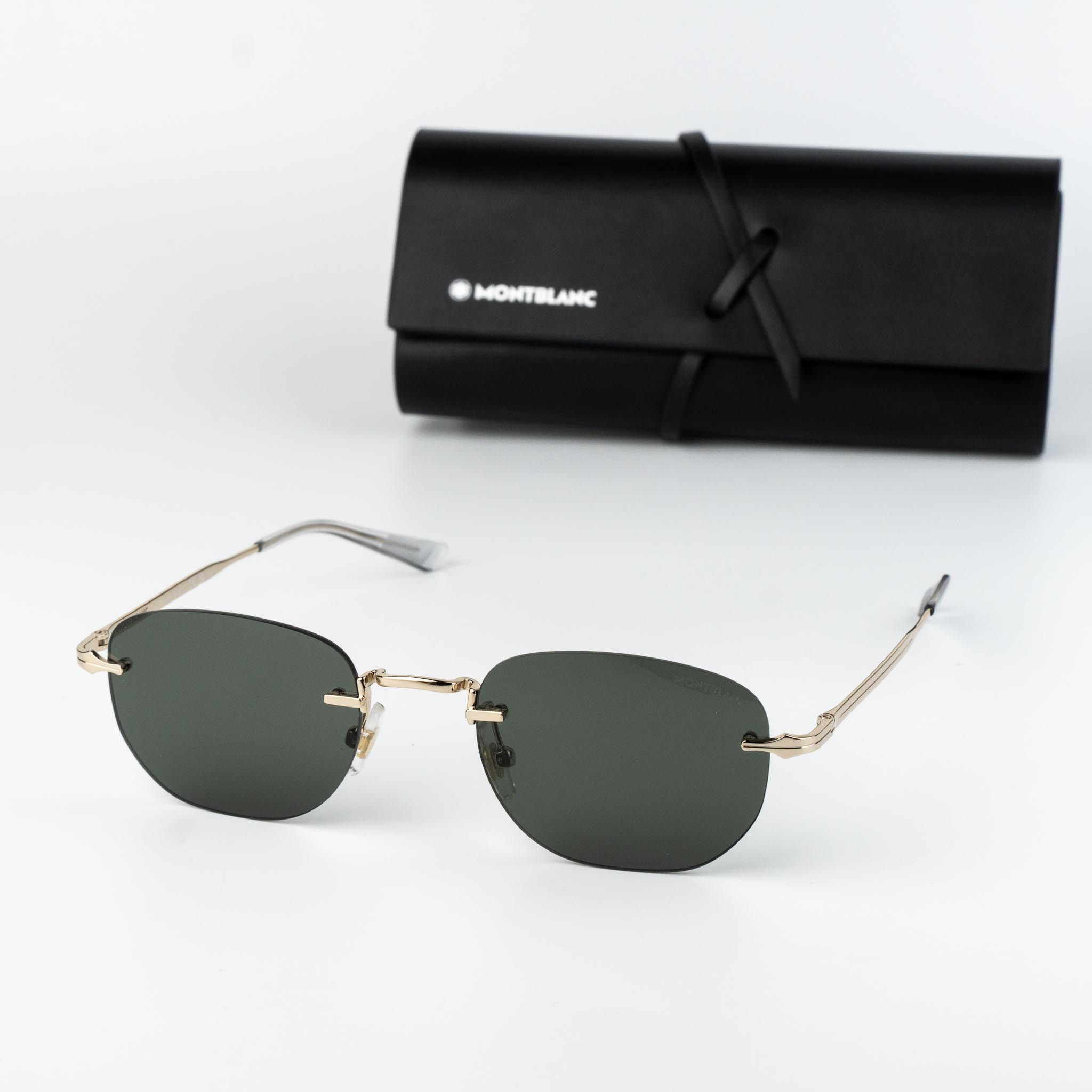Montblanc Montblanc Men Sunglasses Square Rimless MB0303S 001 Size ONE SIZE - 1 Thumbnail