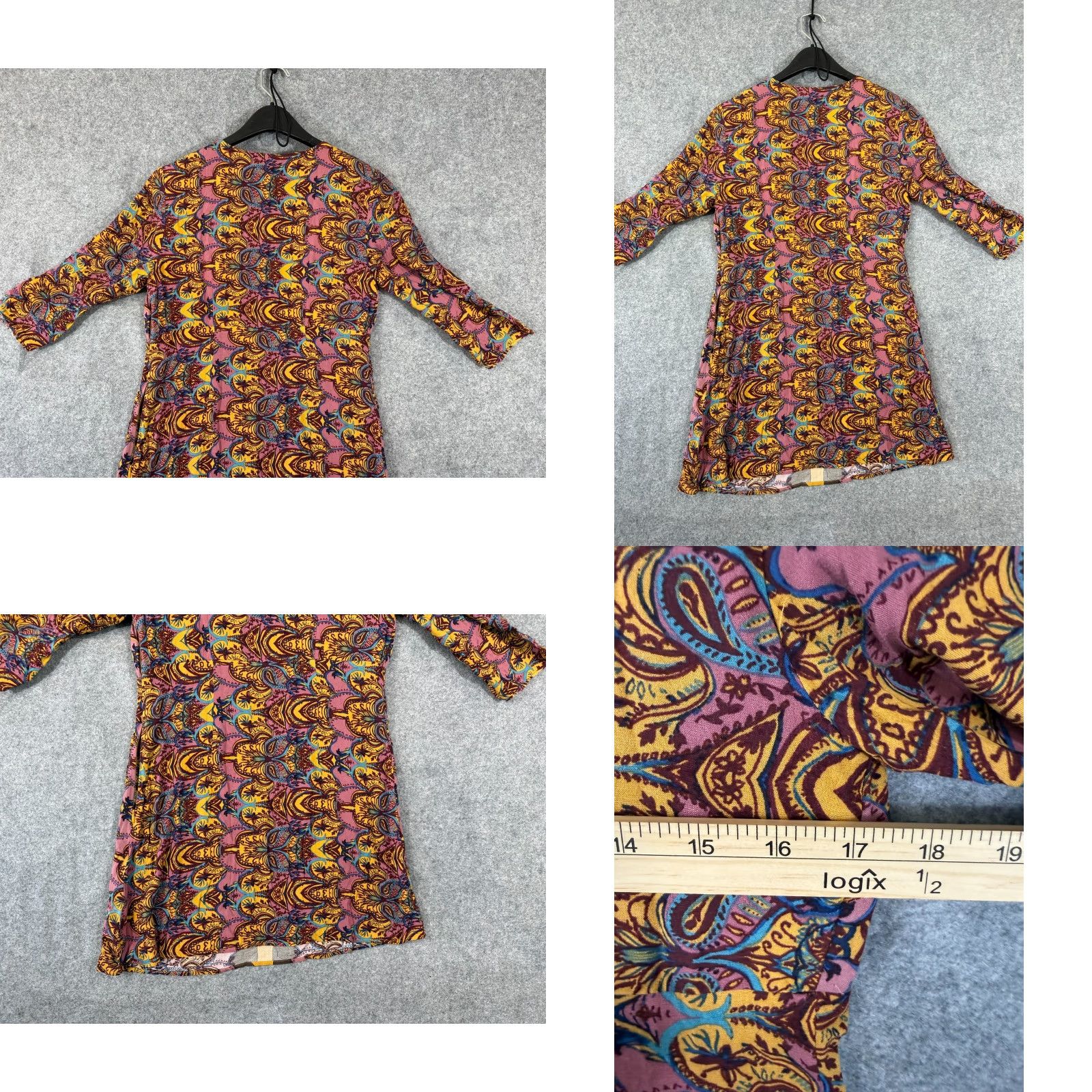 Free People Free People Dress Womens 4 Multicolor Ossie Vibes Tunic Boho Long Sleeve Size S / US 4 / IT 40 - 8 Thumbnail