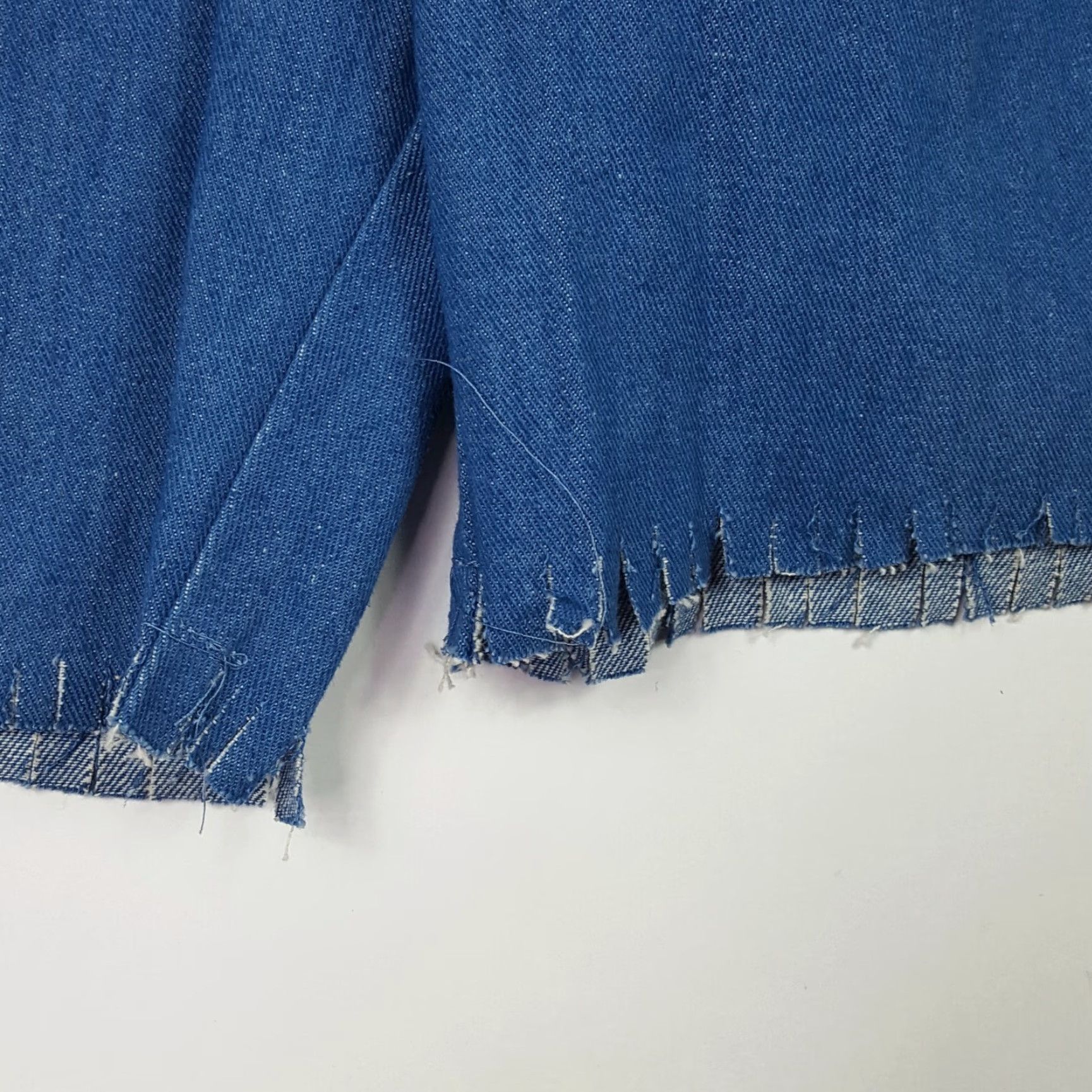 Wrangler VINTAGE Wrangler Cut Off Jeans Shorts Denim 34 Men Blue 80s Western Southwestern Cowboy Jean Shorts Wrangler Shirt Mens Jeans Shorts Size US 34 / EU 50 - 2 Thumbnail