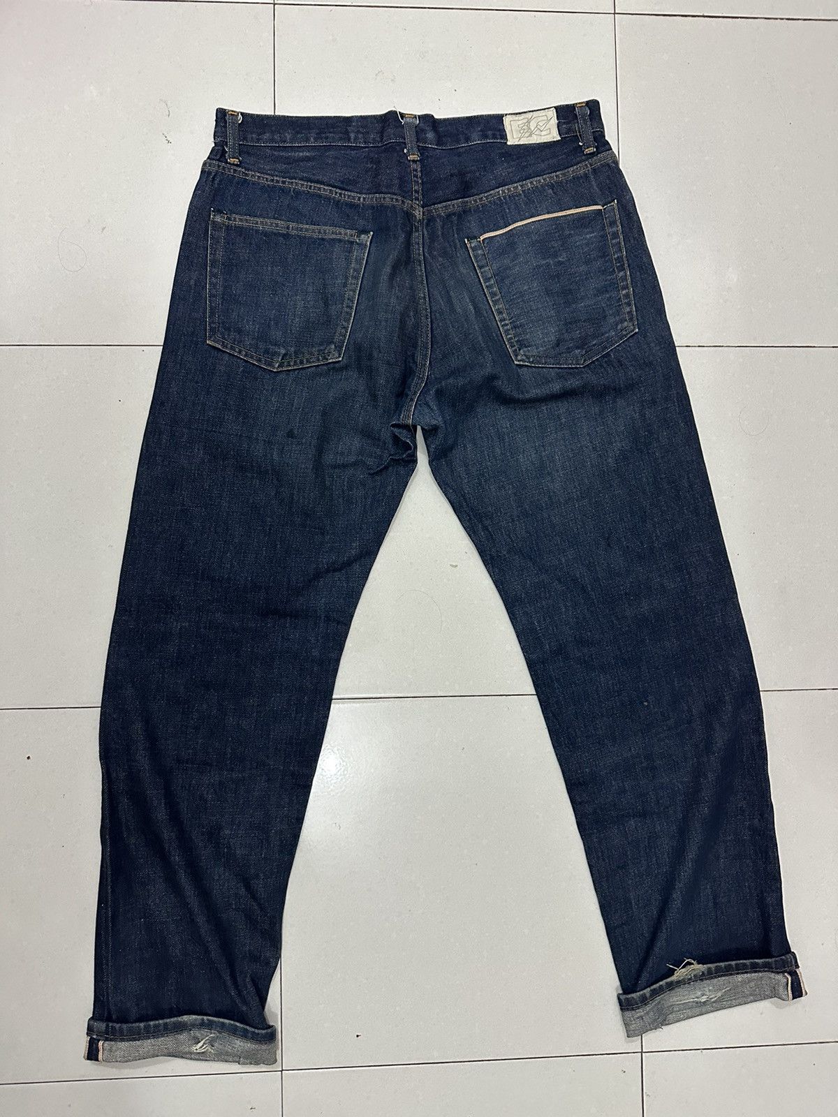 Electric Cottage VTG EC Good Enough Selvedge Distress Denim Size US 36 / EU 52 - 2 Thumbnail