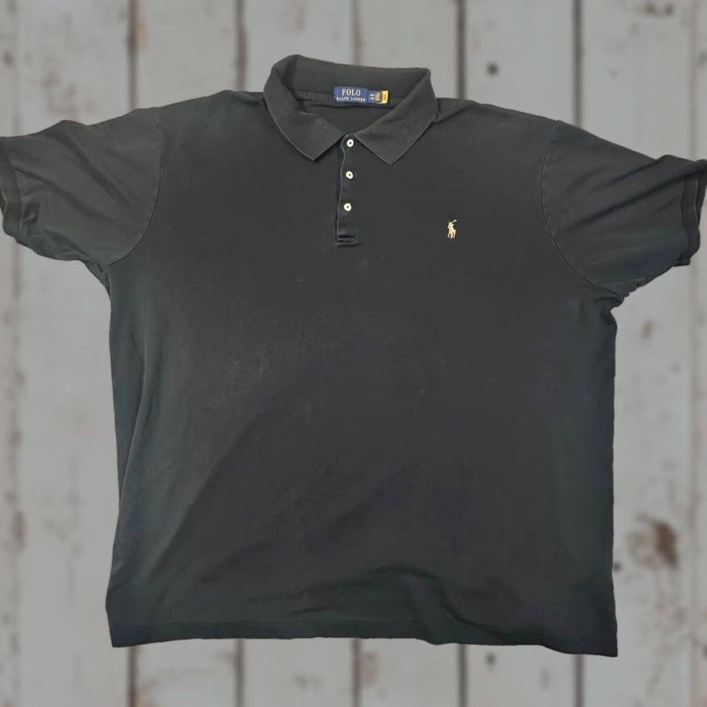 Ralph Lauren Polo Ralph Lauren Polo Short Sleeve Black Cotton 4XLT Men Naked Pony Classic Big & Tall Size US XXL / EU 58 / 5 - 1 Thumbnail