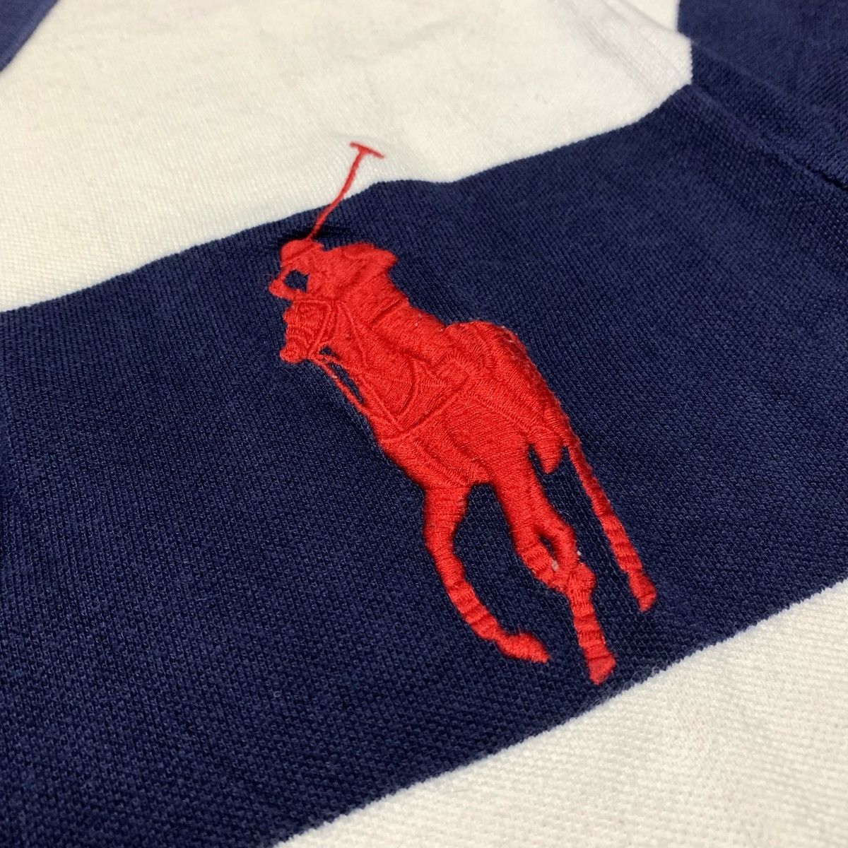 Polo Ralph Lauren Polo Ralph Luren Big Pony Usa Flag Rugby Shirt Size US L / EU 52-54 / 3 - 3 Thumbnail