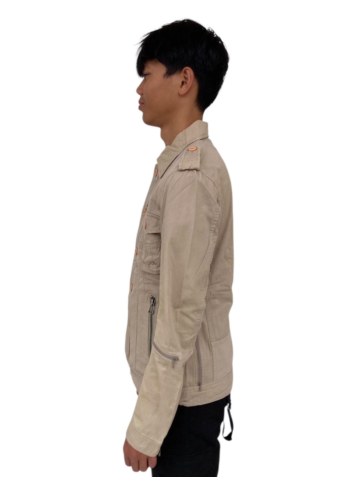 If Six Was Nine 2000s GOA - Apocalypse Style Multizip Shirt Jacket Size US M / EU 48-50 / 2 - 2 Thumbnail