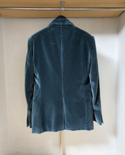 Tom Ford o1sm1stk0824 Shelton Fit Emerald Green Velvet Blazer Green Size US M / EU 48-50 / 2 - 2 Thumbnail