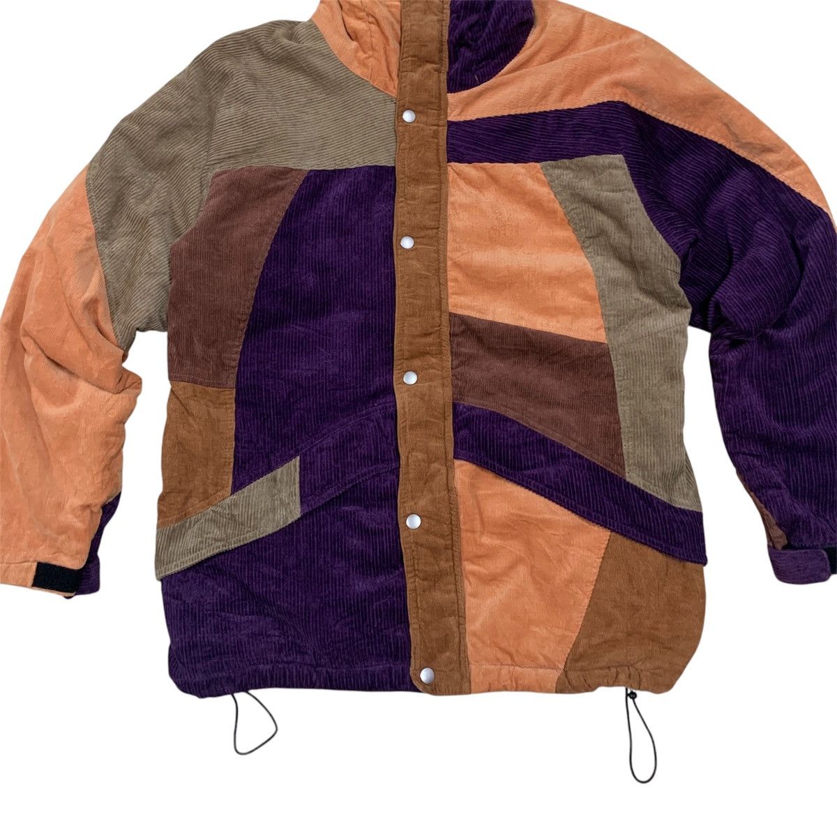 Japanese Brand Vtg Phatee Wear Thermolite Patchwork Cord Puffer Jacket Size US L / EU 52-54 / 3 - 3 Thumbnail