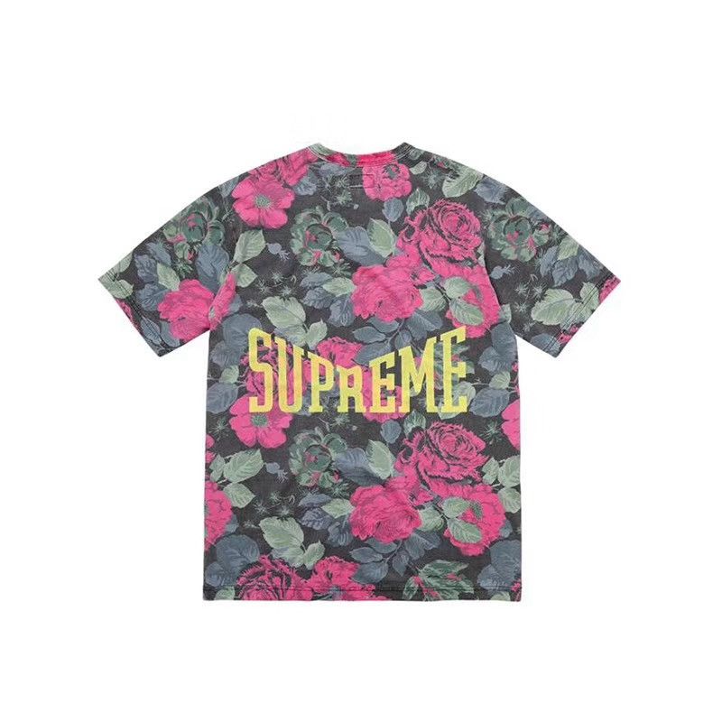 Supreme SUPREME Flowers Tee Black Size US XL / EU 56 / 4 - 1 Thumbnail