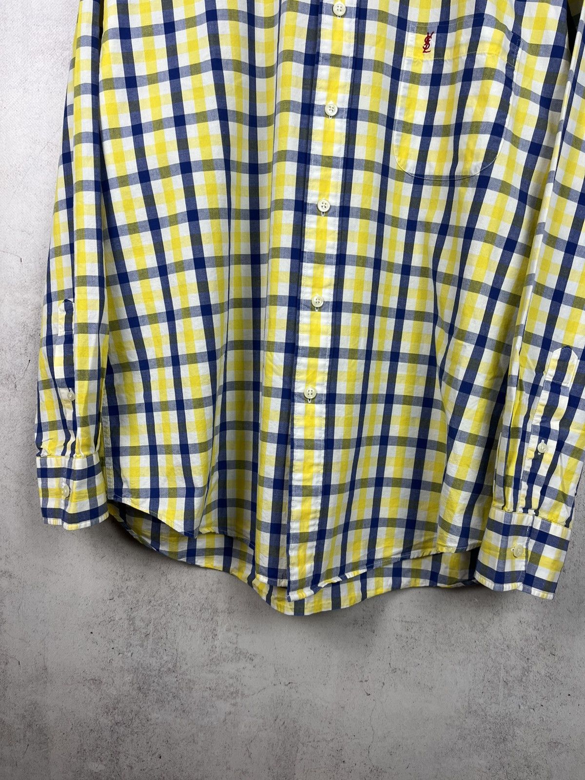 Yves Saint Laurent Vintage 90s Yves Saint Laurent YSL Shirt Rare Retro Y2K Hype Size US L / EU 52-54 / 3 - 4 Thumbnail