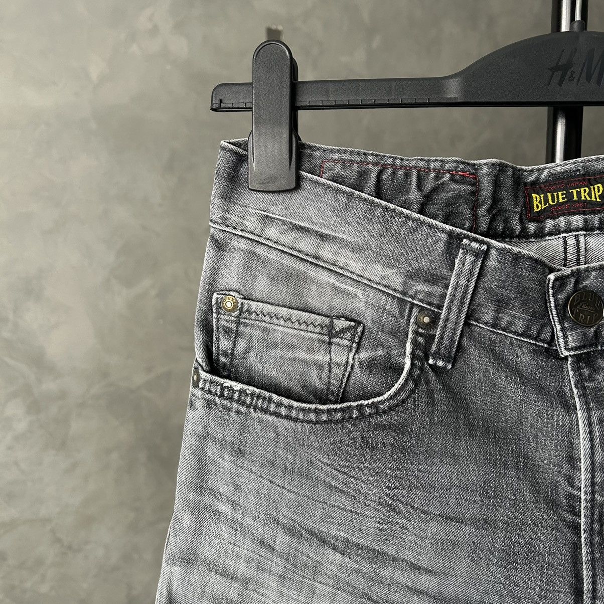 Edwin Vintage Edwin Blue Trip Washed Distressed Jeans Size US 30 / EU 46 - 11 Thumbnail