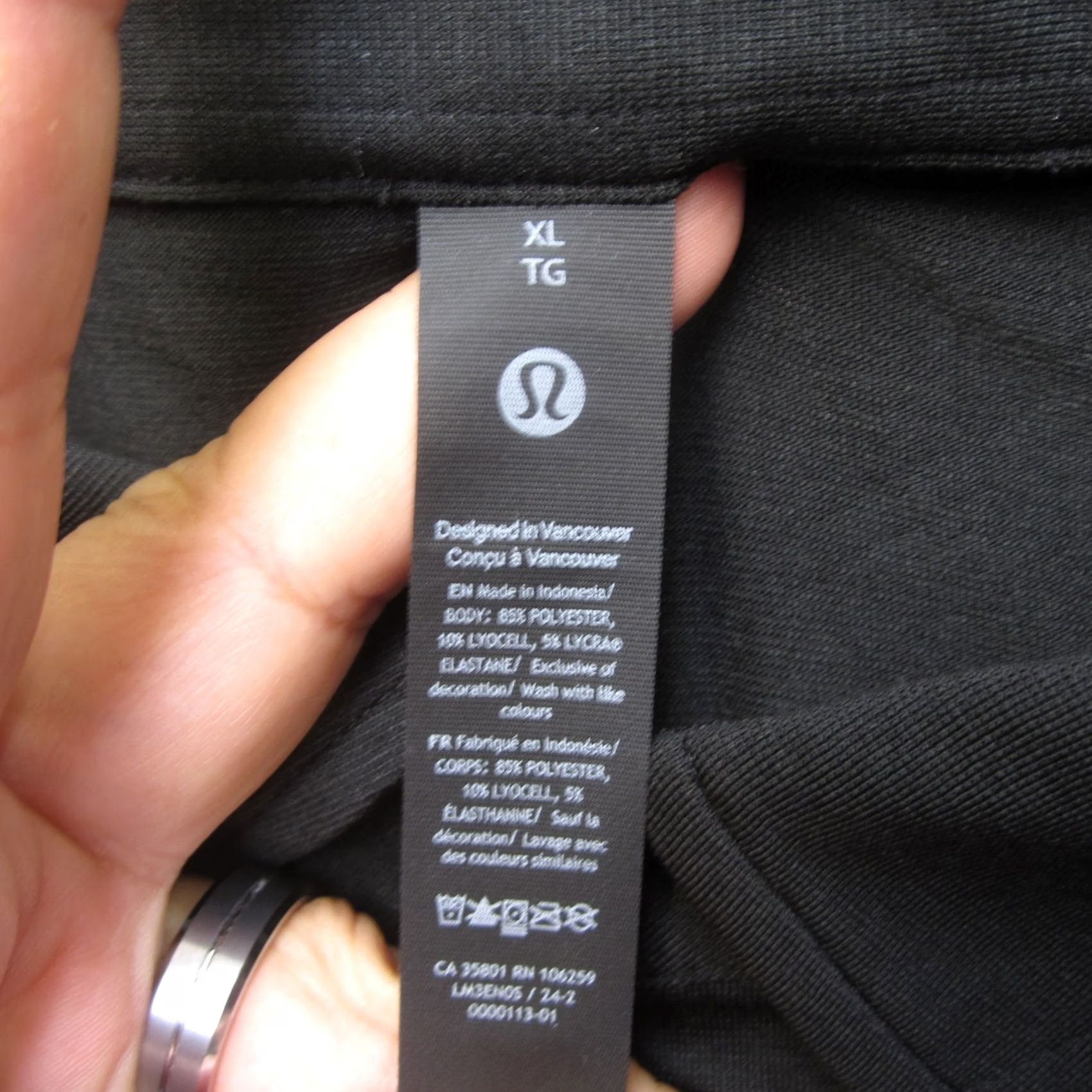 Lululemon Lululemon Evolution Polo Shirt Mens XL Black Short Sleeve Golf Shirt Size US XL / EU 56 / 4 - 6 Thumbnail