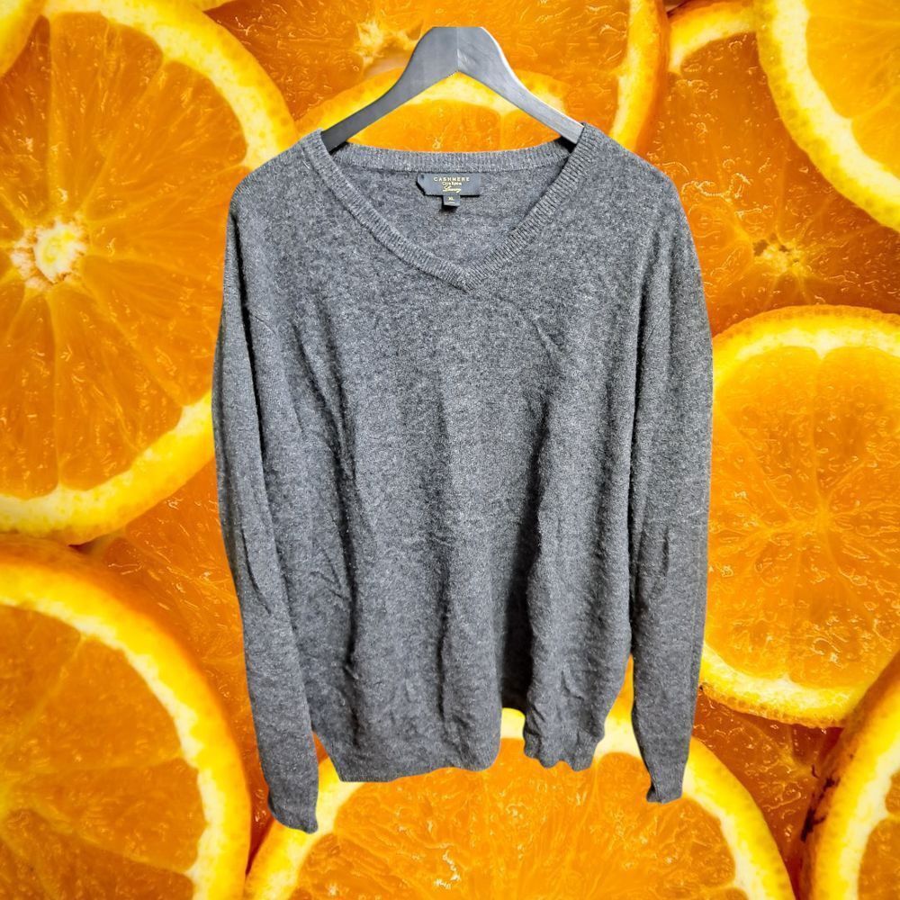 Club Room Cashmere Club Room Luxury 100% Cashmere V-Neck Sweater Soft Size US XL / EU 56 / 4 - 2 Thumbnail